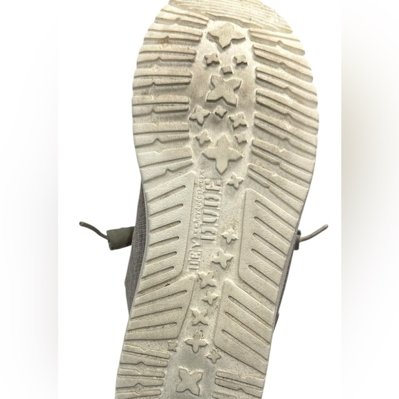 Women’s HEY DUDE Wendy Gray Chambray Slip On Shoes Size 10 - Picture 4 of 6